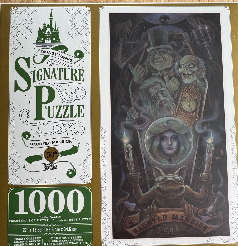 Disney Parks Signature Puzzle Haunted Mansion 50th Anniversary - 1000 Pieces NIB